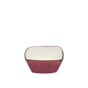 Tulu Porselen Mrt Kare Kase 11 cm - Reactıve 36 Kırmızı - TULU PORSELEN