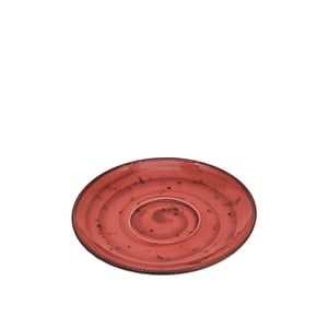 Tulu Porselen Luna Latte Fincan Tabağı - Reactıve 36 Kırmızı LN01LTR36 - TULU PORSELEN