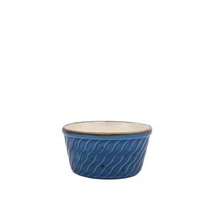 Tulu Porselen Suffle Kase Rölyef 9cm - Reactıve 93 Mavi RL09SFR93 - TULU PORSELEN