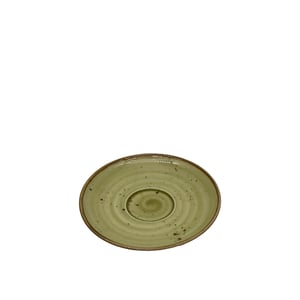 Tulu Porselen Flat Çay Fincan Tabağı - Reactıve 77 Yeşil FLT01CTR77 - TULU PORSELEN