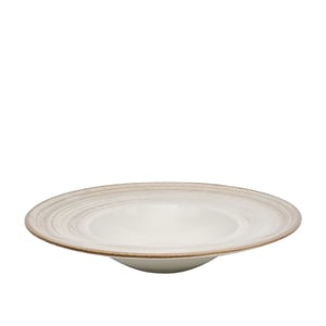 Tulu Porselen Risotto Tabağı 26cm - Yanak Fırça 48 Kahve SNM26RTYF48 - TULU PORSELEN