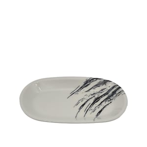 Tulu Porselen Klasik Kayık 29cm X 17cm Cresent Siyah KL29KYDB1579 - TULU PORSELEN