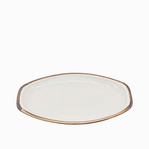 Tulu Porselen Alis Kayık Tabak 29Cm - Chocolate - TULU PORSELEN