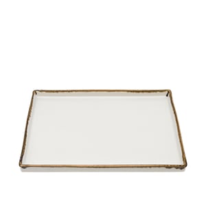 Tulu Porselen Pera 27X20X2 Cm Kayık - Chocolate - TULU PORSELEN