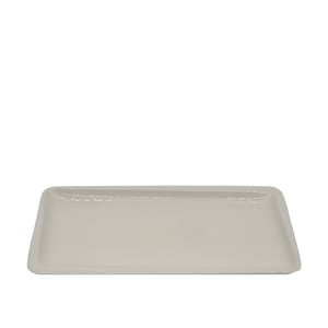 Tulu Porselen Plaza Dikdörtgen Tabak 34X16cm - Krem PLZ34X16TB00 - TULU PORSELEN