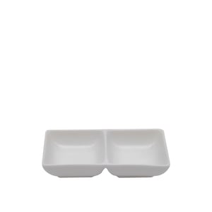 Tulu Porselen Minimal Sunum 2 Bölmeli 7X14 Meze Tb - Krem ULTA3384 - TULU PORSELEN