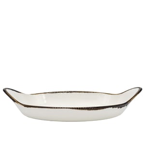 Zest Porcelain Oval Sahan Sunum 34 X 19cm - Chocolate SNM34OFKCT47 - ZEST PORCELAIN