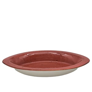 Tulu Porselen Ultraform Oval Kayık 36X22 cm-Reactıve 36 Kırmızı - TULU PORSELEN