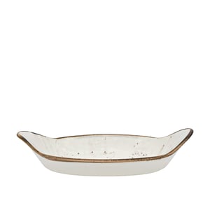 Zest Porcelain Oval Sahan Sunum 30 X 17Cm -Paris Krem - ZEST PORCELAIN