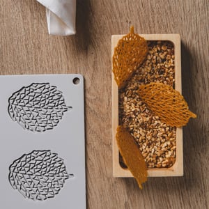 Pavoni Yaprak Silikon Kalıp 300x200 mm GG016S - PAVONİ