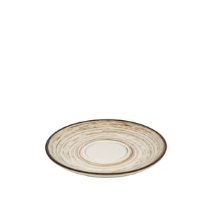 Tulu Porselen Luna Latte Fincan Tabağı-Yanak Fırça 48 Kahve LN01LTYF48 - TULU PORSELEN