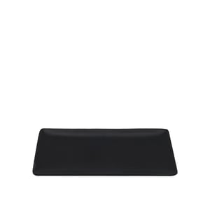 Tulu Porselen Dikdörtgen Kayık 22X10cm  - Opak 64 Siyah DD22X10KYOP64 - TULU PORSELEN