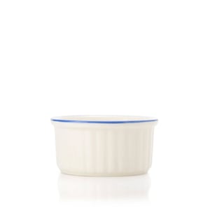 Tulu Porselen Suffle Kase Rölyef 9cm-File 162 Mavi RL09SFF162 - TULU PORSELEN