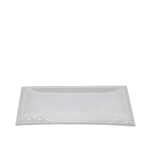 Tulu Porselen Ultraform Kenarlıklı Tepsi 30X15 cm-Krem ULTA6287 - TULU PORSELEN
