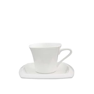 Ultraform Hotel Porselen Kare Türk Kahve Fincan Tabak 11 cm - ULTRAFORM PORSELEN