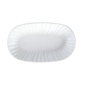 Tulu Porselen Alinda Kayık 32 cm X 20 cm-Krem - TULU PORSELEN