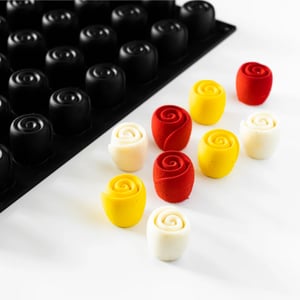 Pavoni Gül 400X300 mm Silikon Kalıp PX43109S - PAVONİ