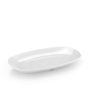 Özgül Porelin Beyaz Kayık Tabak 34X20 Cm. - ÖZGÜL MELAMİN