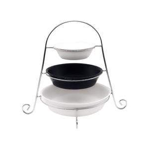 Ultraform Porselen 3'lü Etejer Oval H45 Cm - ULTRAFORM PORSELEN