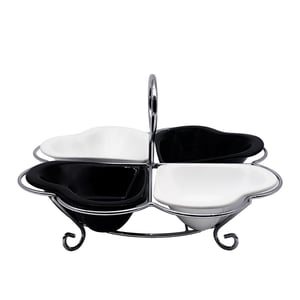 Ultraform Porselen 4'lü Kalp Sosluk - ULTRAFORM PORSELEN