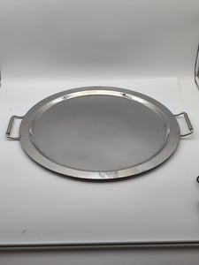 Metal Yuvarlak Kulplu Tepsi 56 cm NT88012 - KLT