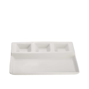 Ultraform Hotel Porselen 26X23 cm 3 Bölmeli Suşhi Tb - ULTRAFORM PORSELEN