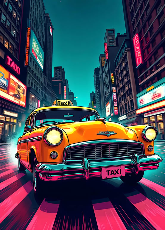 Neon Taxi Flash