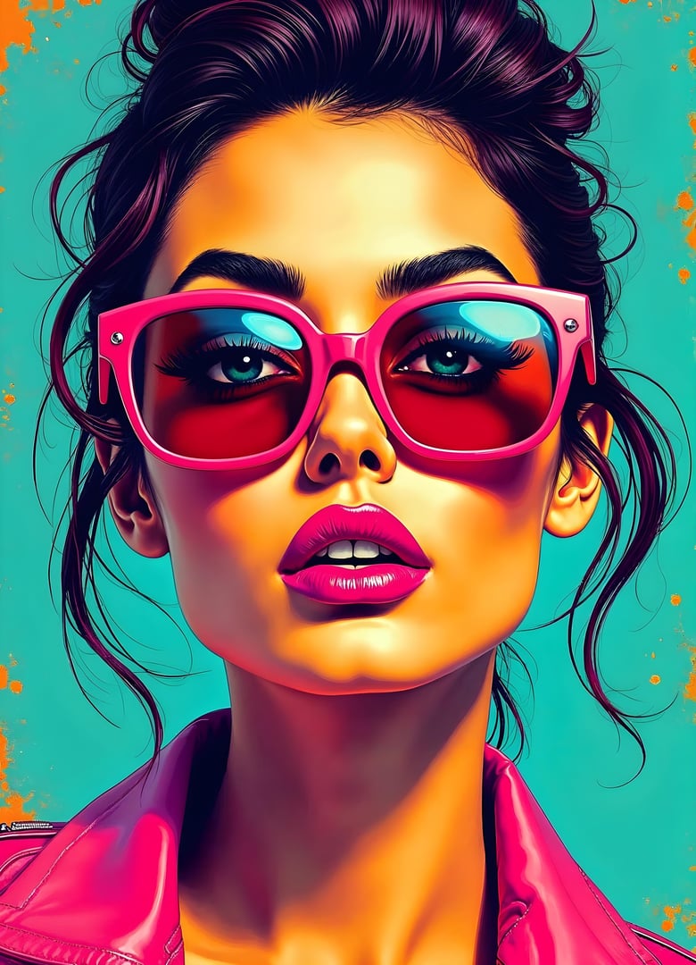 Vibrant Pop Art Portrait