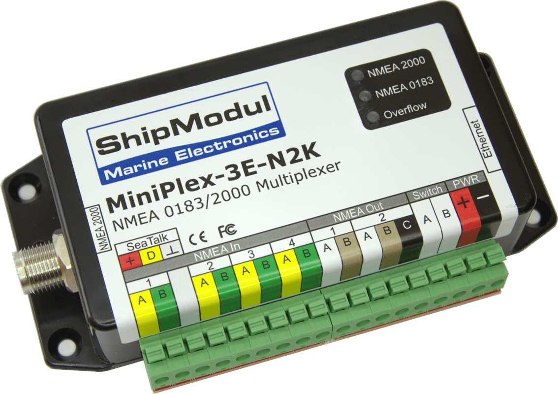 MINIPLEX-3E-N2K : Multiplexeur - Version Ethernet-N2K - 8-35V