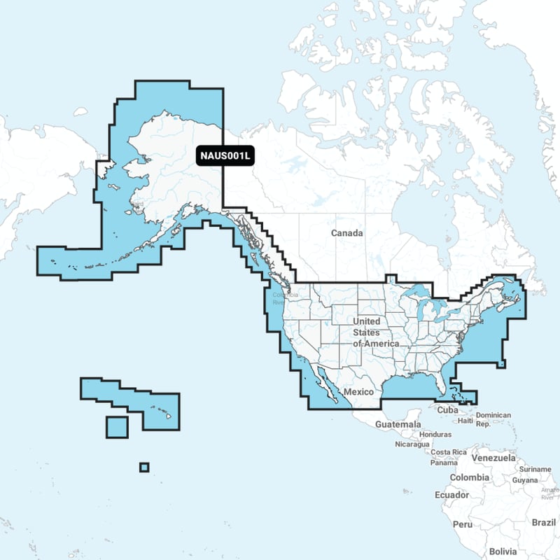 Carte Navionics+ Large SD - USA & CANADA