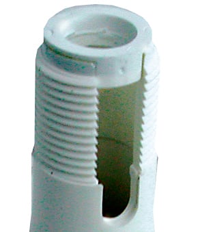Embase nylon filetage 1" pour fixation plat pont antenne GPS (PF1P) 