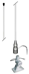 Antenne VHF ECO 3dB, 1,2 m, 5m de câble, rotule plastique (VEP/353-1)