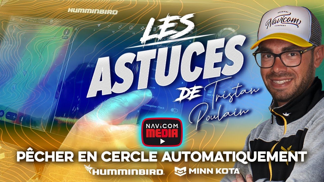 Le mode cercle sur les moteurs MinnKota raccordé à un combine Humminbird.