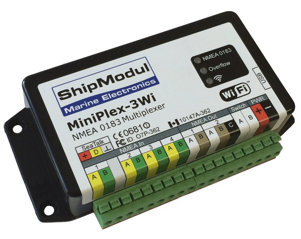 MINIPLEX-3Wi : Multiplexeur - Version Wifi, USB et NMEA - 8-35V