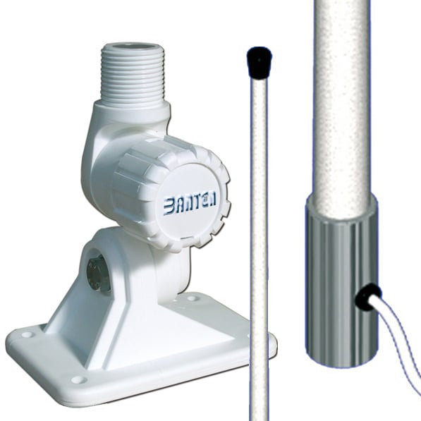 Antenne VHF 6dB, 2.40m, 5m de câble, rotule plastique (V240PR)