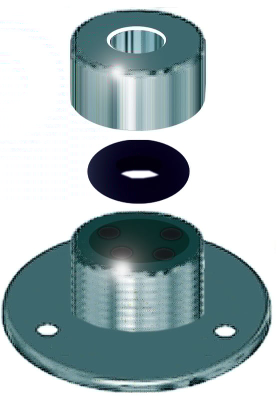 Passe câble inox pour câble de 4 à 11mm (PCI)