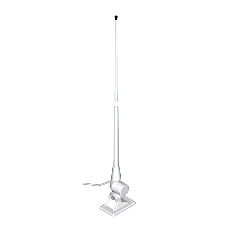 Antenne AM/FM, 1.5 m, 5 m câble, rotule plast intégrée (AR150R/1167)