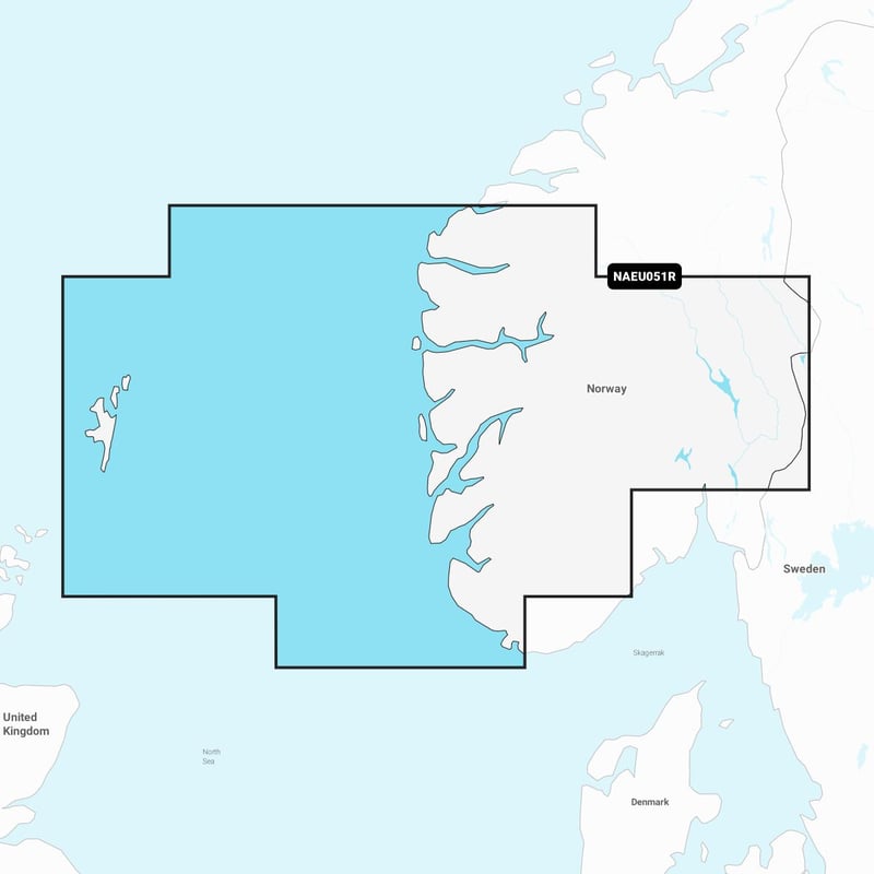 Carte Navionics+ Regular SD - NOEVEGE, LISTA A SOGNEFJORD