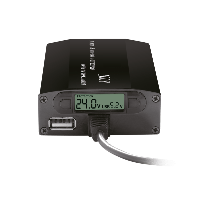 RA-12V5 : Convertisseur 12V Allum Cig et 220V /12-24V et USB 5V 100W