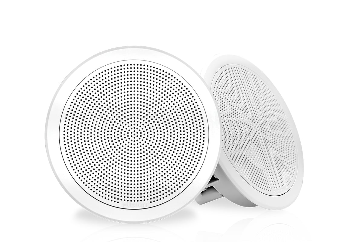 Haut-Parleurs ronds 6,5" à encastrer - Blanc 120W