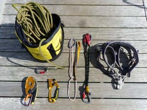 Pack ascension navigateur : baudrier CORAX taille S/M + accessoires