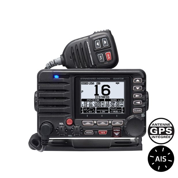 VHF FIXE GX6000E - 25W - Récepteur AIS et GPS intégrés - NMEA200