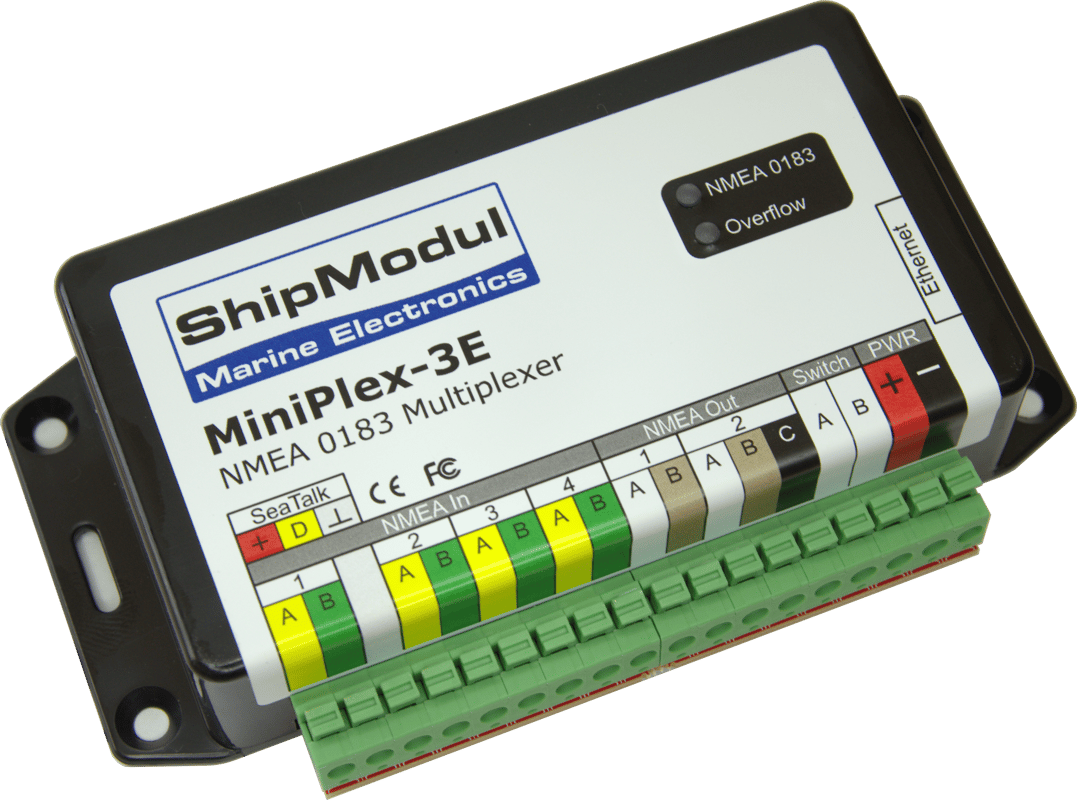 MINIPLEX-3E : Multiplexeur - Version Ethernet - 8-35V