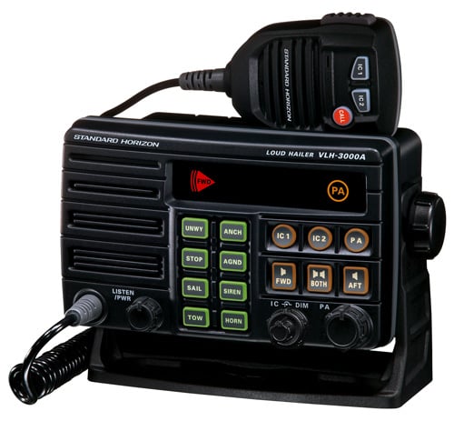 Porte voix étanche 30W avec corne de brume 6 sons