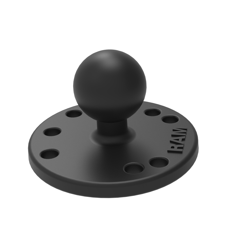 Base ronde à visser avec boule B (RAM-B-202U)