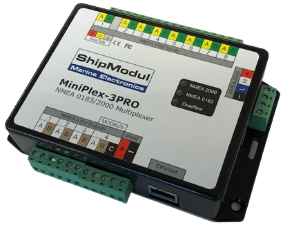 MINIPLEX-3PRO : Multiplexeur - Version Ethernet-N2K et NMEA 8-35V