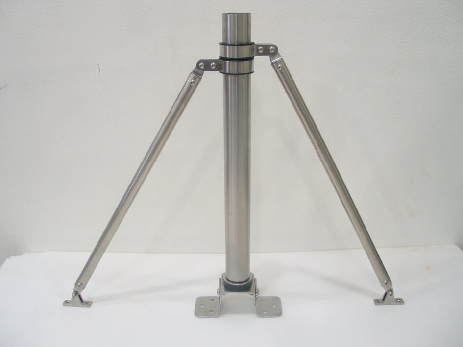 Kit de montage mât tube inox 2.80 m pour éolienne SI