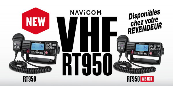 NAVICOM LANCE LES NOUVELLES VHF RT950 ET RT950 AIS : LA COMPACITÉ AU SERVICE DE LA SÉCURITÉ