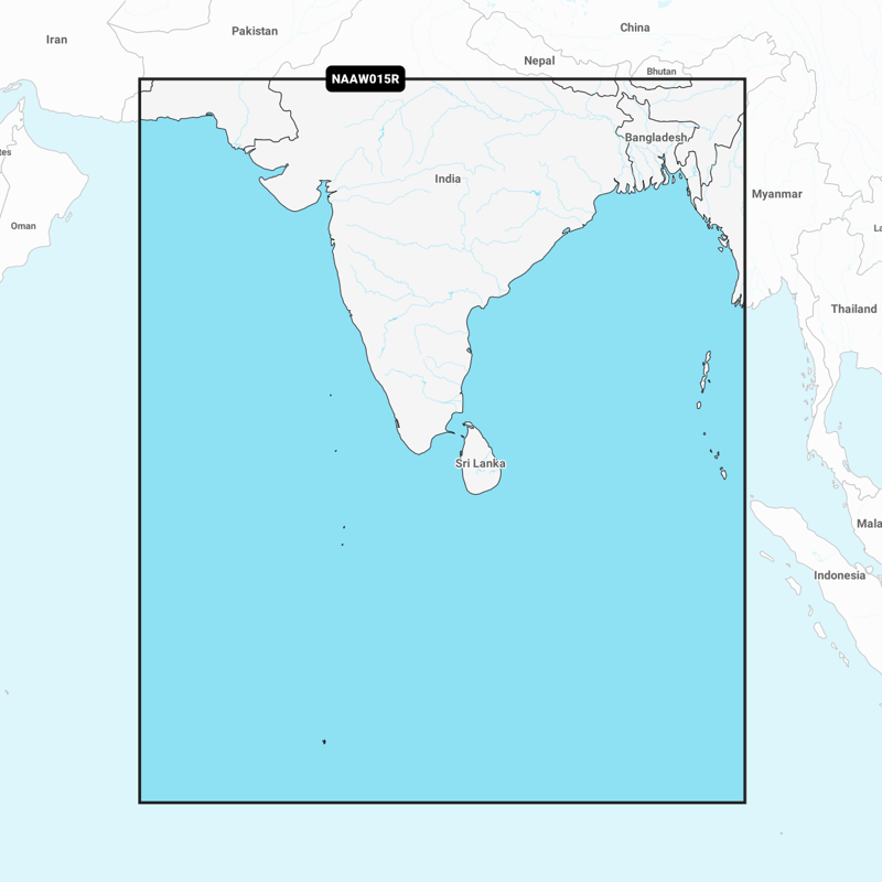 Carte Navionics+ Regular SD - SOUS-CONTINENT INDIEN