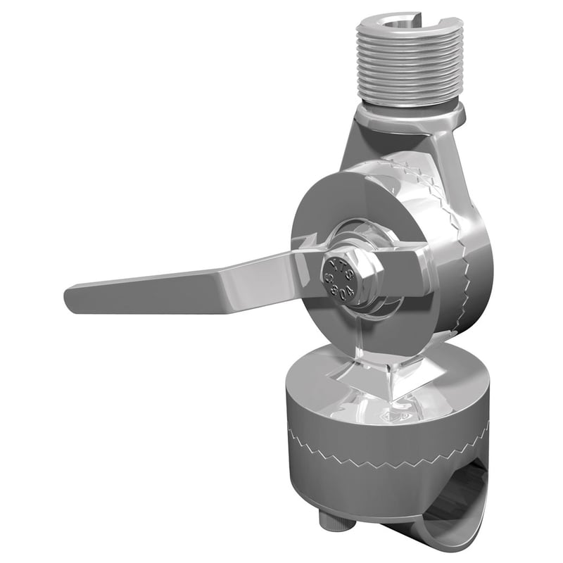 Rotule de balcon inox réglable pour fixation sur tube diam 25/38